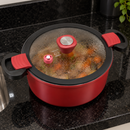 [LEVE 2 PAGUE 1] Panela Arezzo em Aço Inox Antiaderente com Alças com Travas e Tampa de Vidro +BRINDE: Kit Utensílios de Cozinha