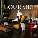 [Kit Gourmet] Rallador y Cortador Multifuncional Completo de Acero Inoxidable - ¡Llevate 3 por el Precio de 1! | Últimas Unidades