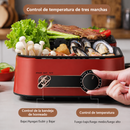 Grill Eléctrico Multifuncional con Panel Touch y Control de Temperatura + REGALO: Kit de Utensilios para Parrilla