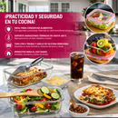 Kit con 15 Frascos Herméticos de Vidrio + 10 Vasos de Vidrio Aruba [¡ÚLTIMAS UNIDADES EN STOCK!]