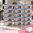 Kit con 15 Frascos Herméticos de Vidrio + 10 Vasos de Vidrio Aruba [¡ÚLTIMAS UNIDADES EN STOCK!]