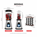 [Comprá 2 y Pagá 1] Licuadora Multiuso Lumax con Jarra de Vidrio + REGALO: Porta Especias Vertical con 16 Frascos - ¡ÚLTIMAS UNIDADES!