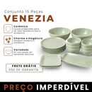 Conjunto de 15 Peças de Louça em Cerâmica Venezia (Elegância Completa par sua Casa!) +BRINDES: 5  Mini Tigelas Extras