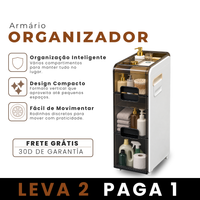 [LEVE 2 PAGUE 1] Armário Organizador de Banheiro Vertical Moderno (Charme e Organização!)