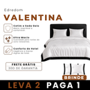 [LEVE 2 PAGUE 1] Edredom Valentina em Cetim e Seda Gelo (Beleza que Aconchega) +2 BRINDES: Capas para Travesseiro