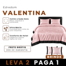 [LEVE 2 PAGUE 1] Edredom Valentina em Cetim e Seda Gelo (Beleza que Aconchega) +2 BRINDES: Capas para Travesseiro