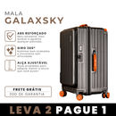 [LEVE 2 PAGUE 1] Mala de Viagem GalaxSky em ABS com Rodinhas 360° Alça Ajustável e Fechamento com Senha