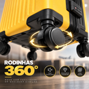 [LEVE 2 PAGUE 1] Mala de Viagem SkyZoom em ABS com Rodinhas 360° Alça Ajustável e Fechamento com Senha