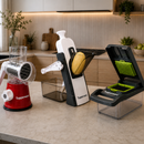 [Kit Gourmet] Rallador y Cortador Multifuncional Completo de Acero Inoxidable - ¡Llevate 3 por el Precio de 1! | Últimas Unidades